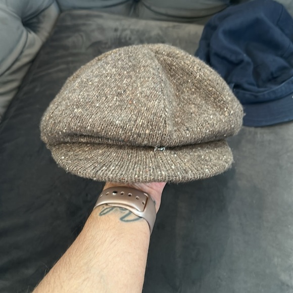 Lauren Ralph Lauren brown wool hat with snap and AEO navy hat - Picture 2 of 9